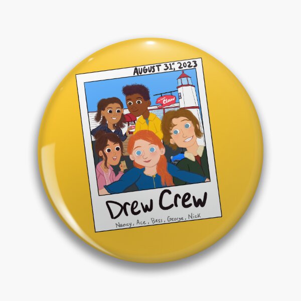 Item preview, Drew crew shirt, Nancy, Ace, Bess, Nick, George, the Claw, Horseshoe Bay designed and sold by pintsizedartist.