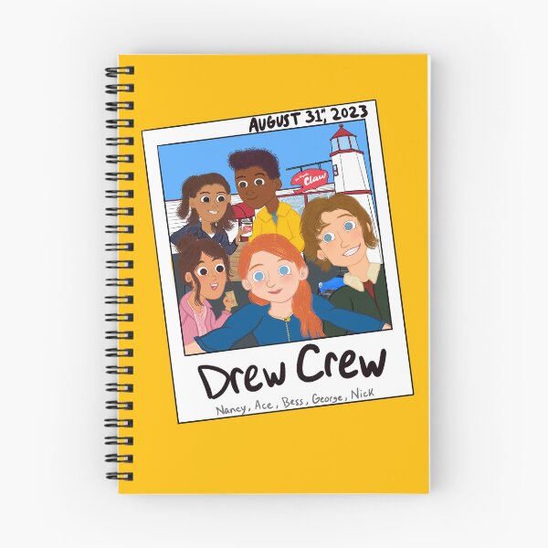 Item preview, Drew crew shirt, Nancy, Ace, Bess, Nick, George, the Claw, Horseshoe Bay designed and sold by pintsizedartist.