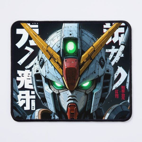 Item preview, Battle-Worn Mecha Head with Cyberpunk Glow designed and sold by kamitkamit.