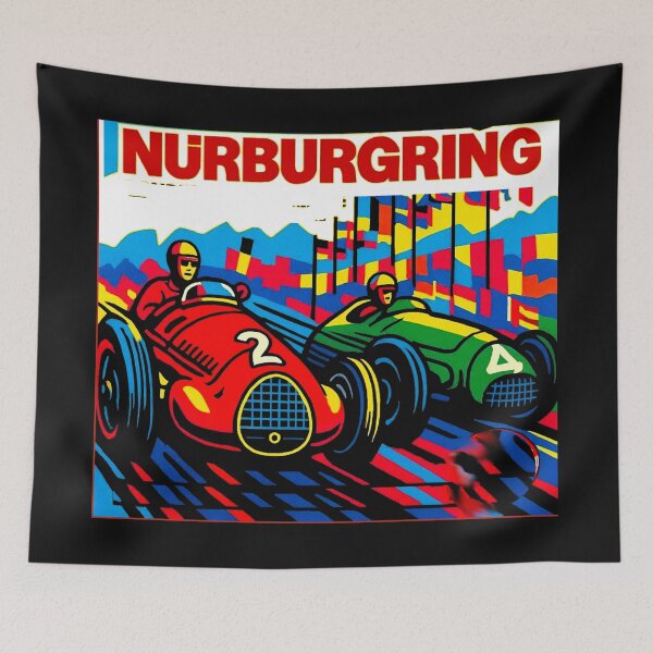 Item preview, Nurburgring 1956 vintage poster Variation#4 designed and sold by Helios Be. Lavsh.