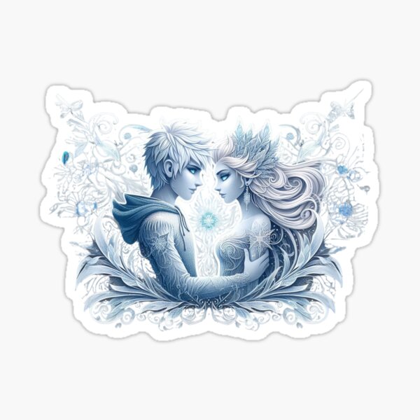 Frozen Whispers: Jack Frost & the Ice Queen Dance Sticker