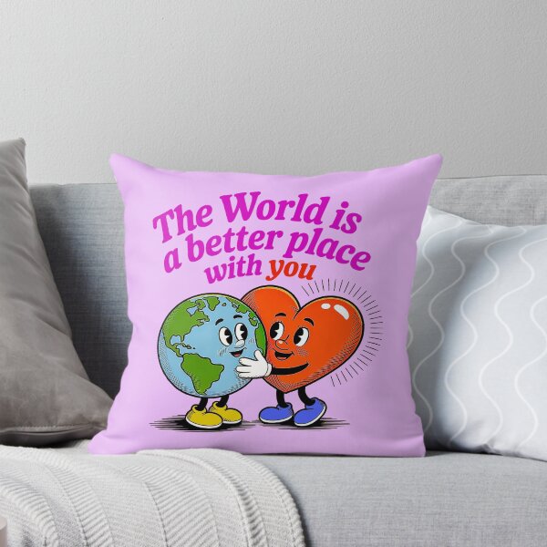 Item preview, The World Is Better With You  Retro Positive designed and sold by Amanda's Factory.