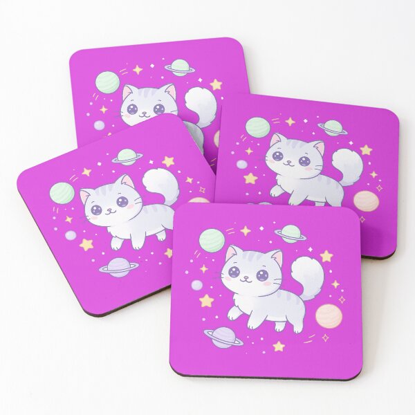Item preview, "Space Cat Kawaii – Cosmic Cuteness Adventure" designed and sold by Venusmake.