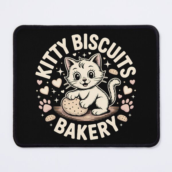 Item preview, Kitty Biscuits Bakery - Perfect gift for cat lovers, bakers, cozy homebodies, and anyone obsessed with cute kneading kitty art.  designed and sold by ZyziowskyArt.