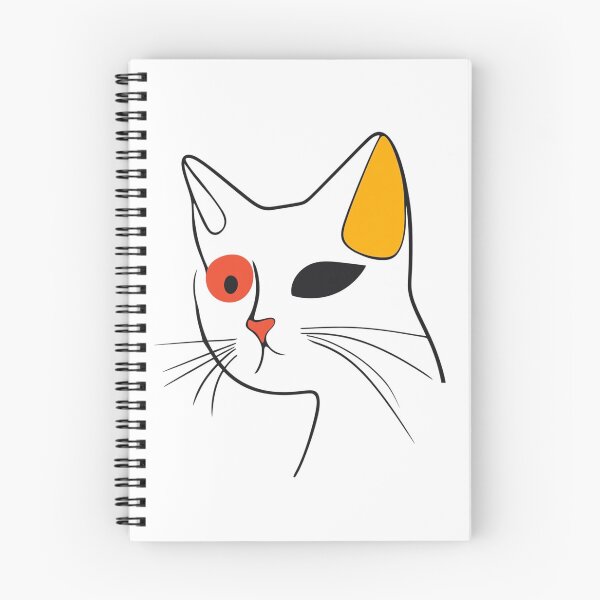 Aperçu de l'œuvre esquisse chat stylisé créée et vendue par Elite Print Studio.