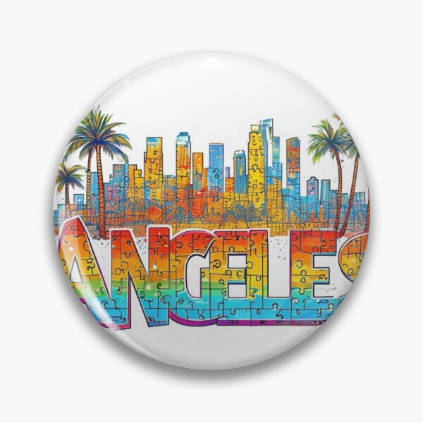 Item preview, Los Angeles Puzzle Heatwave Aestetic, Trendy,Reloaded, Viral Drop 2025 designed and sold by Imaginarium of Chaos falcon88 .