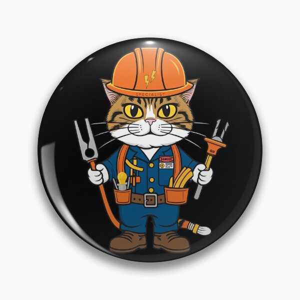 Item preview, Electrician Cat designed and sold by PeteLawliiet.
