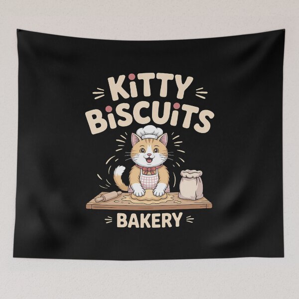 Item preview, Kitty Biscuits Bakery - Perfect gift for cat lovers, bakers, cozy homebodies, and anyone obsessed with cute kneading kitty art. designed and sold by ZyziowskyArt.