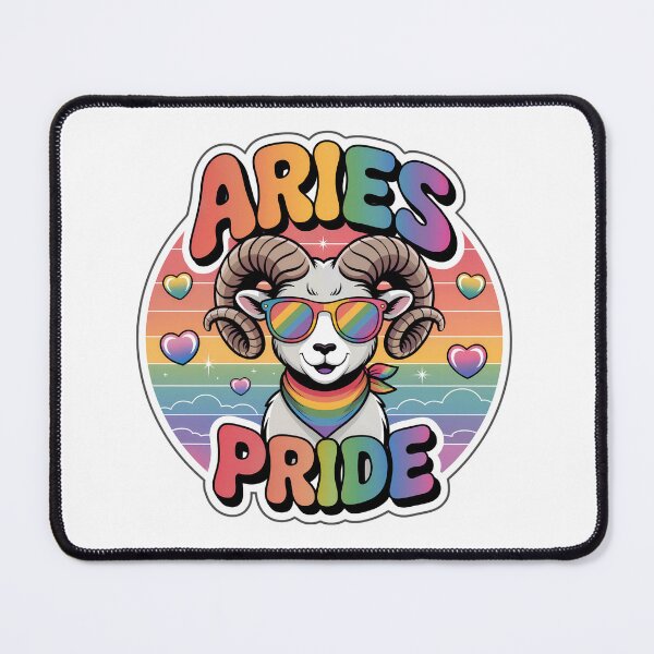 Item preview, Aries Pride Month Sticker | Cute Chibi Rainbow Ram Zodiac Art designed and sold by Nuist25.