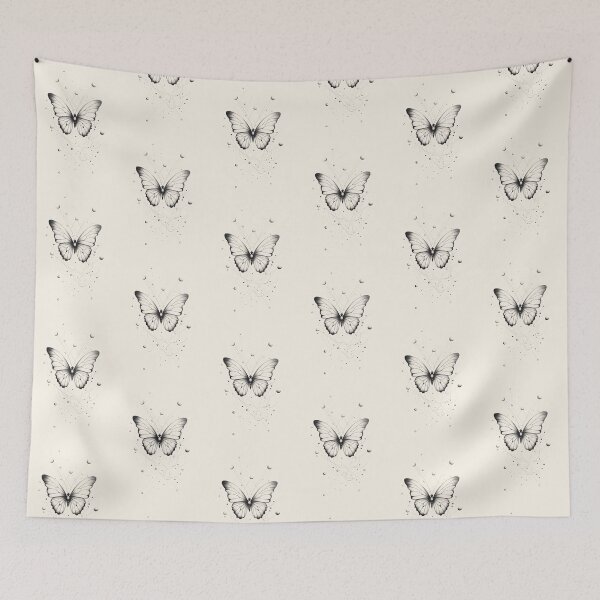 Item preview, Black Aesthetic Butterflies – Minimalist Soft Grunge Vibe designed and sold by GiriaGallery.
