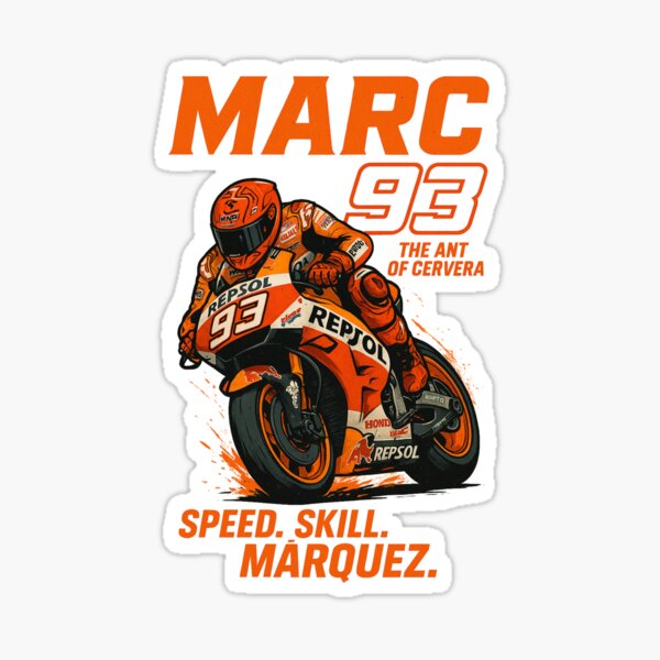 Item preview, Marc Márquez MotoGP Honda Repsol Racing T-Shirt – #93 Racing Legend Tee designed and sold by DoemaZ.