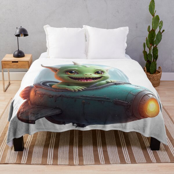 Item preview, Alien Baby Pilot | Cute Cartoon Monster in a Spaceship designed and sold by NovaProArt.