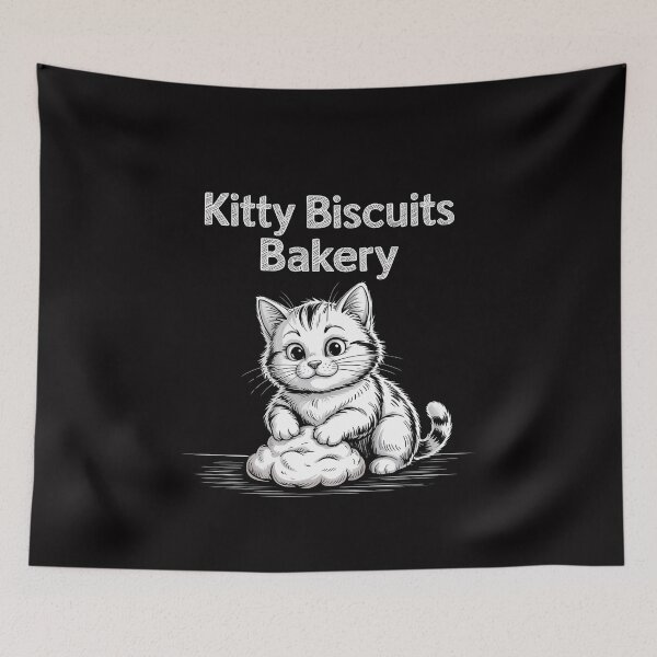 Item preview, Kitty Biscuits Bakery - Perfect gift for cat lovers, bakers, cozy homebodies, and anyone obsessed with cute kneading kitty art. designed and sold by ZyziowskyArt.