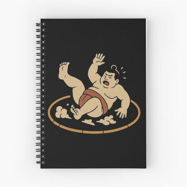 Item preview, Vintage Sumo Wrestler Falling in Dohyo Ring designed and sold by zzz888.
