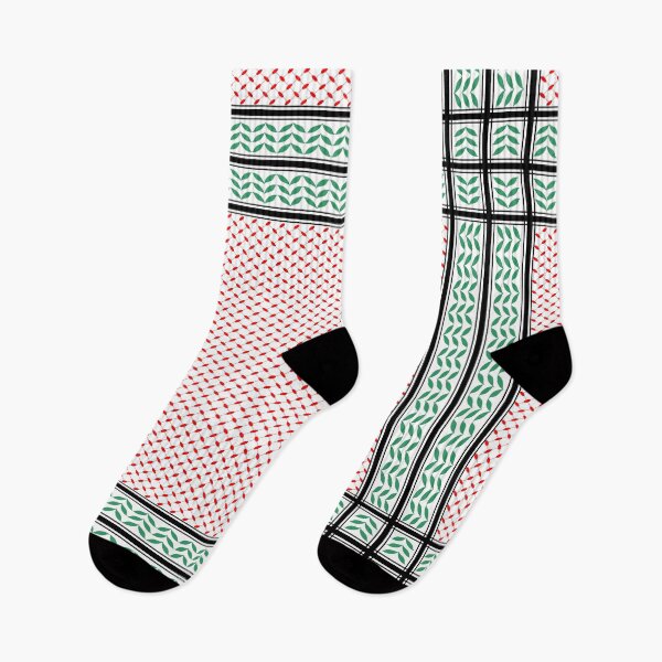 Item preview, Keffiyeh Palestinian Flag colors Pattern designed and sold by BluedarkArt.