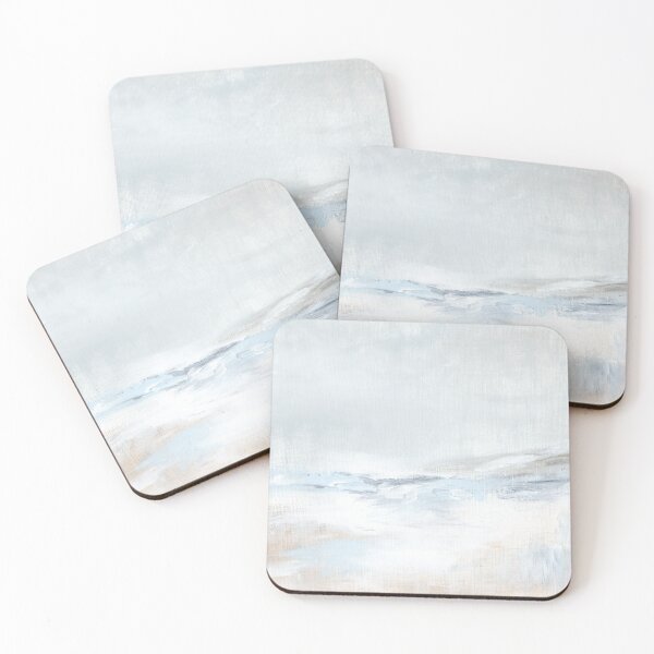Item preview, Current - Abstract Beach Coastal Landscape Painting, Calm Modern Art designed and sold by nlsdesignllc.