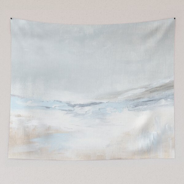 Item preview, Current - Abstract Beach Coastal Landscape Painting, Calm Modern Art designed and sold by nlsdesignllc.