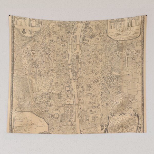 Item preview, Composite Map of Paris - 1710 designed and sold by DJFLAX.
