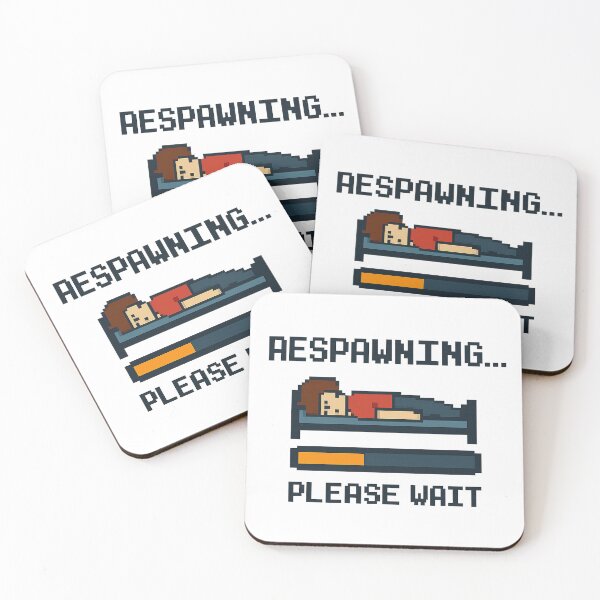Item preview, Respawning… Please Wait – Funny Pixel Art Gamer  designed and sold by Funny Mood Apparel.