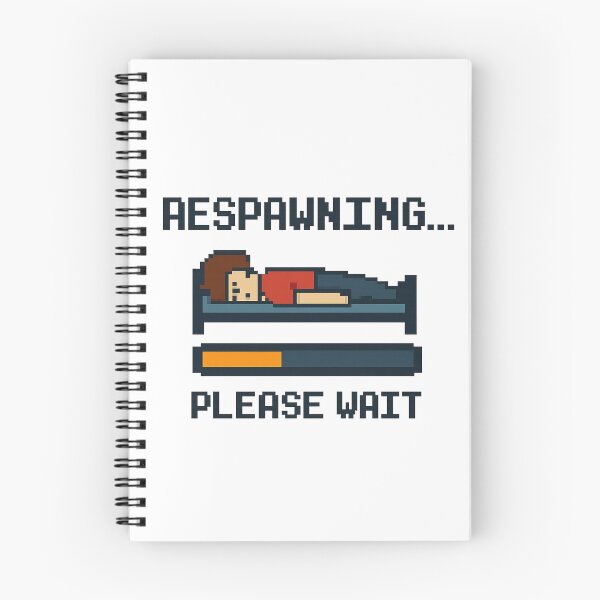 Item preview, Respawning… Please Wait – Funny Pixel Art Gamer  designed and sold by Funny Mood Apparel.