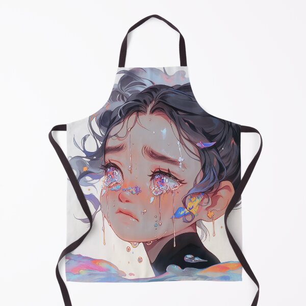 Item preview, Tearful Anime Girl with Fantasy Eyes designed and sold by bubblegoth.