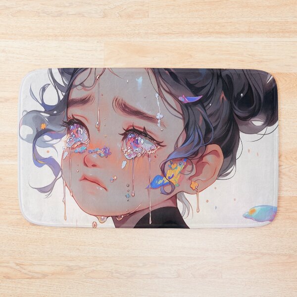 Item preview, Tearful Anime Girl with Fantasy Eyes designed and sold by bubblegoth.