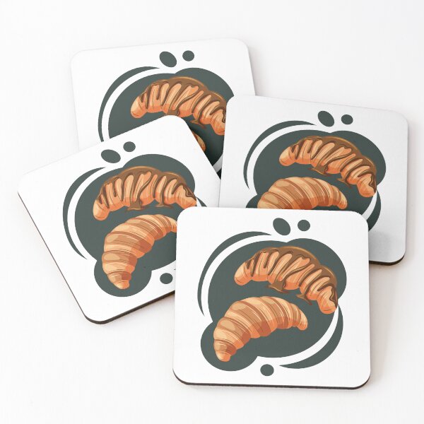 Item preview, Classic and chocolate croissants illustration designed and sold by thkatefox.