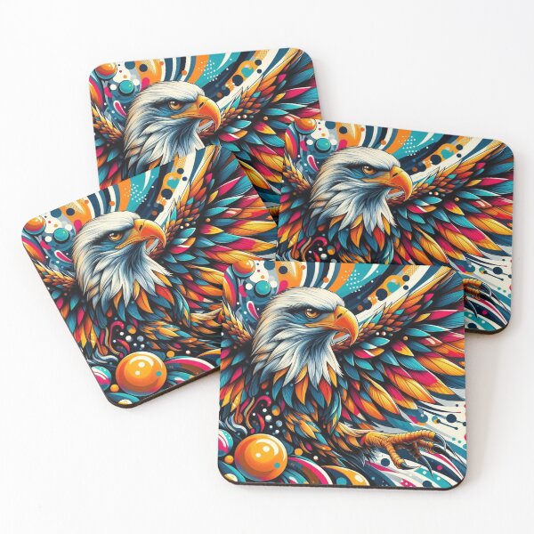 Item preview, colorful eagle designed and sold by Dogandesighn.