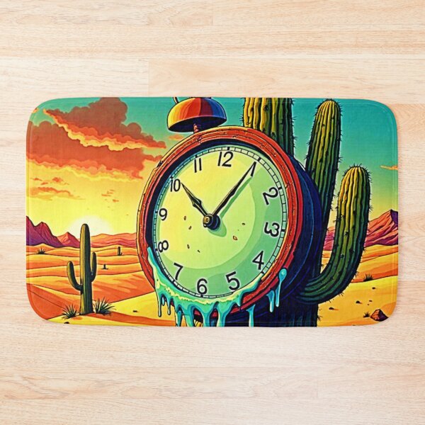 Item preview, Desert Time Melts Away Clock designed and sold by Health And Fitness Posts e-Store.