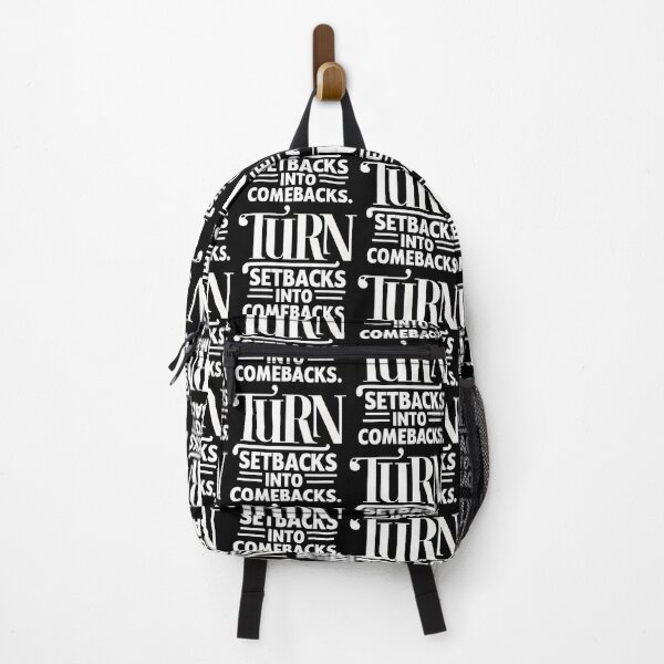 Item preview, Turn Setbacks Into Comebacks – Bold Motivational Typography Design designed and sold by TeeTimeTreasure.