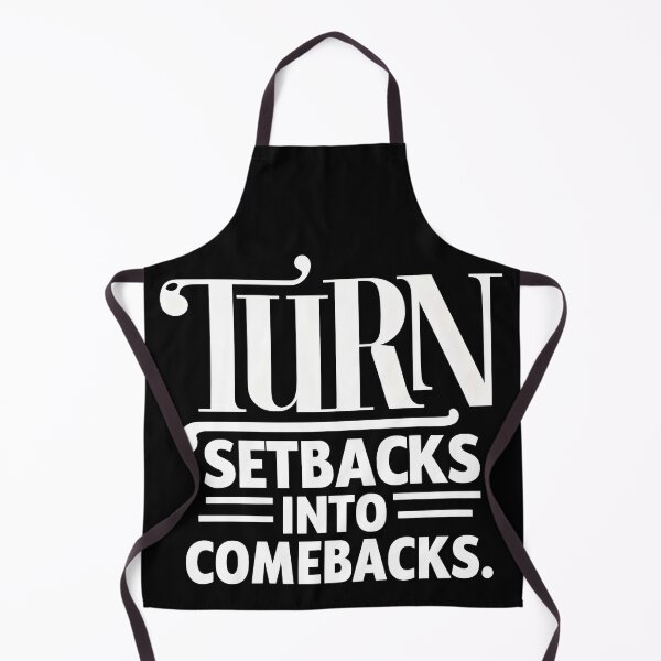 Item preview, Turn Setbacks Into Comebacks – Bold Motivational Typography Design designed and sold by TeeTimeTreasure.