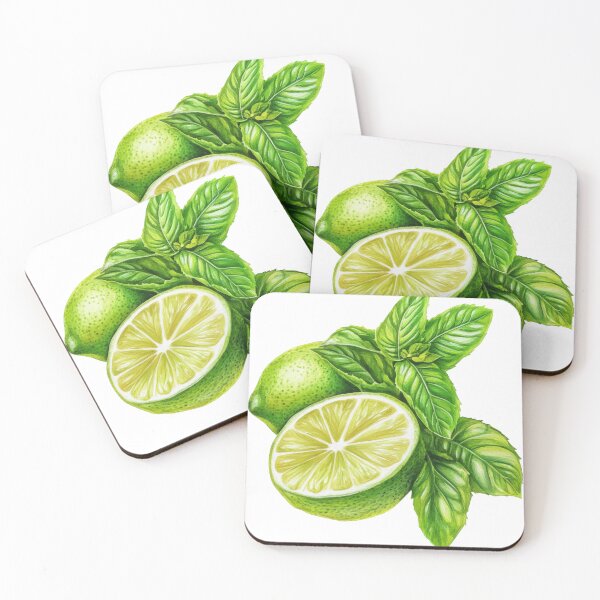 Item preview, Zesty Lime and Mint Watercolor T-Shirt  Fresh Citrus Vibes for Foodies designed and sold by AchaRat.