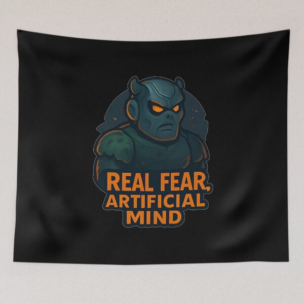 Item preview, Real Fear, Artificial Mind designed and sold by okiiskandarart.
