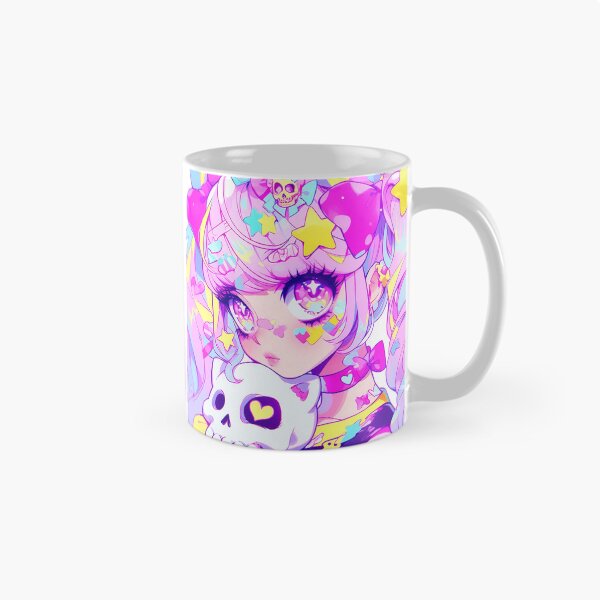 Item preview, Pastel Goth Anime Girl with Skulls designed and sold by bubblegoth.