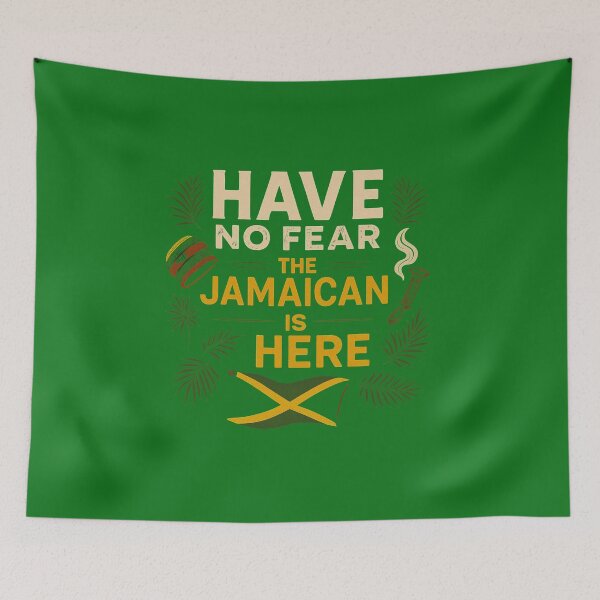 Item preview, Have No Fear The Jamaican Is Here – Funny Caribbean Pride designed and sold by Afrocarribe.