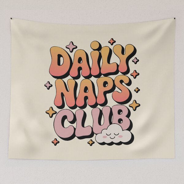 Item preview, Daily Naps Club - Cozy Kawaii Vibes, Naptime designed and sold by emmjott.