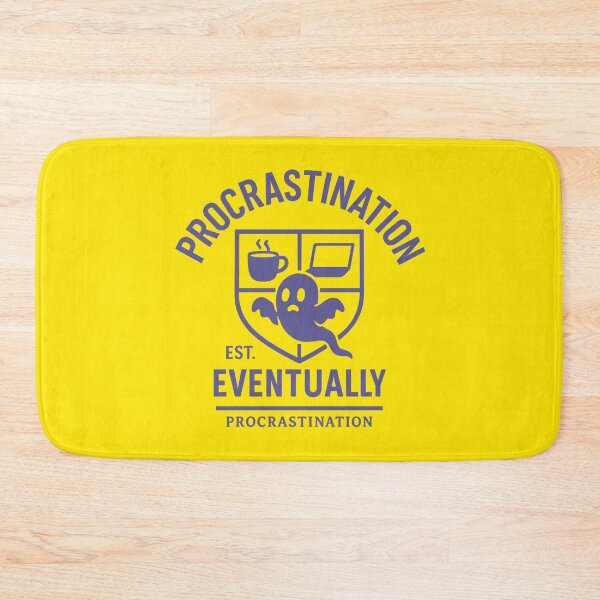 Item preview, Procrastination University – Lazy Student Life Design designed and sold by TeeLabDesign.