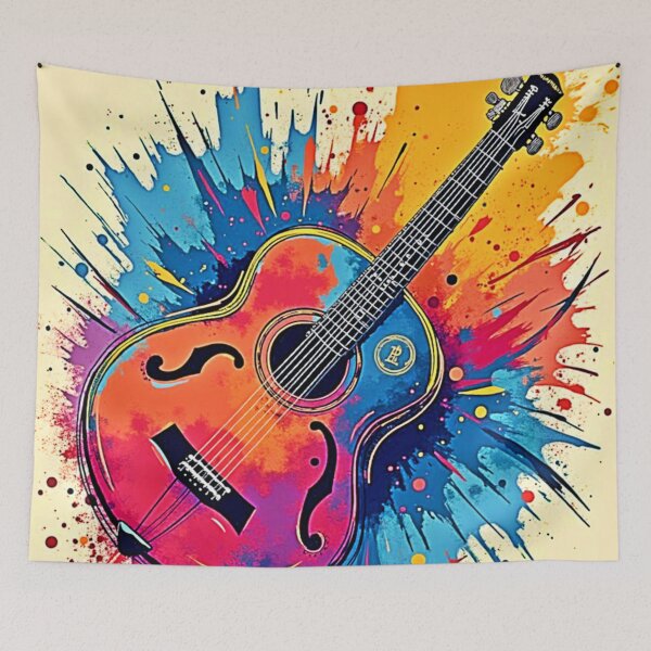 Item preview, Music Explodes in Color Vibes designed and sold by Health And Fitness Posts e-Store.