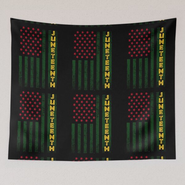 Item preview, Juneteenth Freedom Day American Flag with African Colors designed and sold by highparkoutlet.