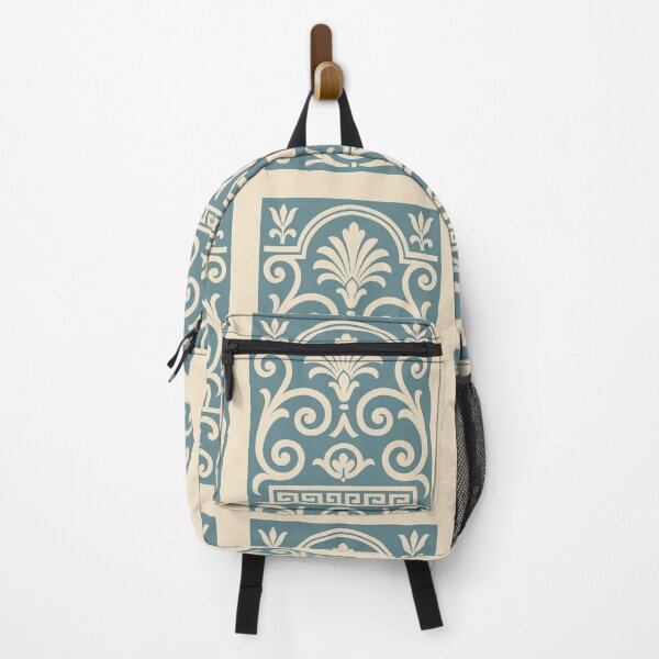 Item preview, Neoclassical Ornament Pattern – Pale Blue and Cream Vintage Tile Design designed and sold by Zenvo.