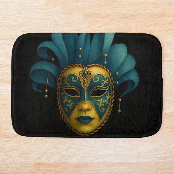 Artikelvorschau, Venezianische Maske des Mysteriums – Gold & Blaugrüne Eleganz entworfen und verkauft von MaPerle.