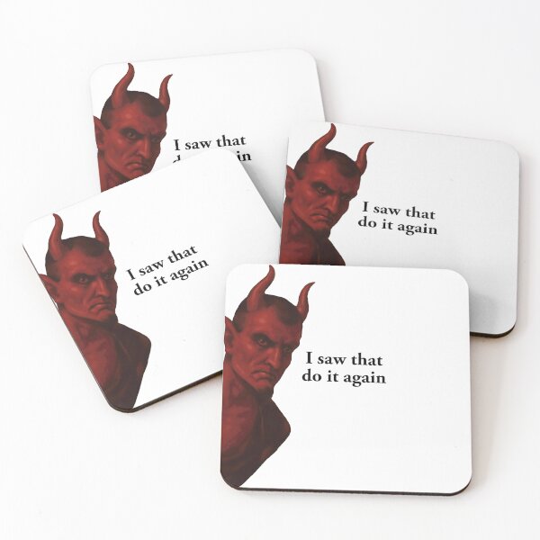 Item preview, I Saw That Satan Do It Again Funny Jesus Meme designed and sold by chrisrivait.