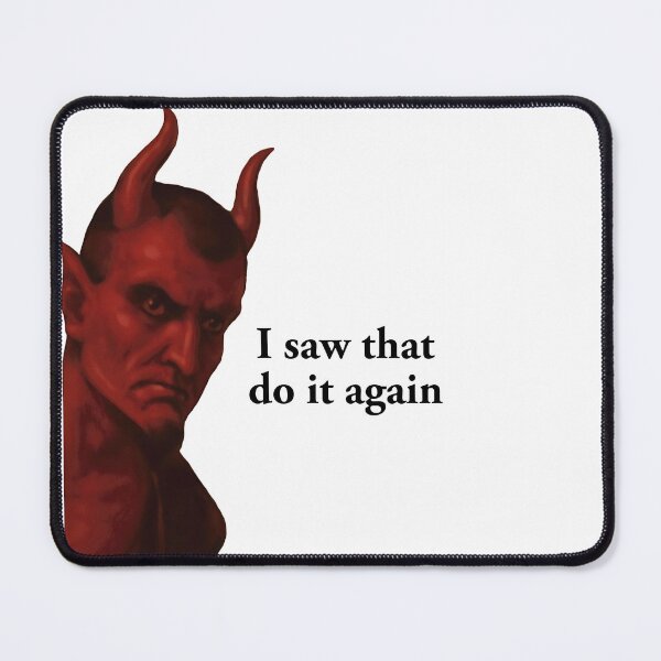 Item preview, I Saw That Satan Do It Again Funny Jesus Meme designed and sold by chrisrivait.