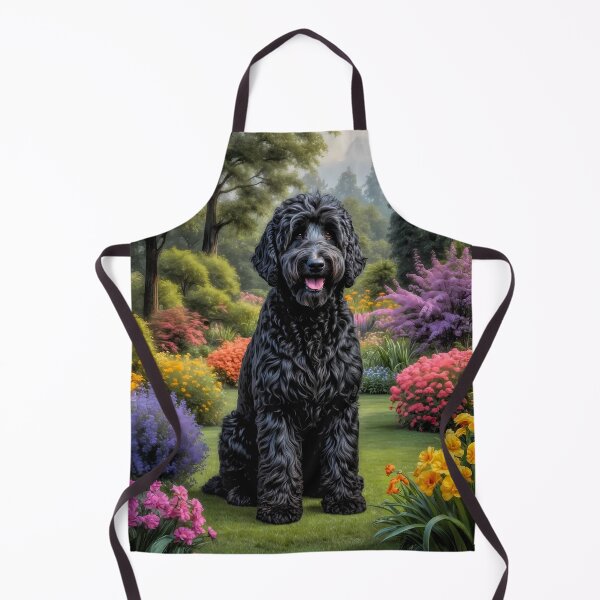 Item preview, Milton Black Labradoodle Dog Portrait Painting designed and sold by Heart and Soul Studio.