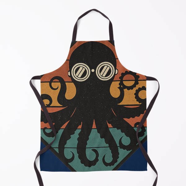 Item preview, Tentacles & Gears – Retro Mech-Octo Emblem designed and sold by ForestPainter.