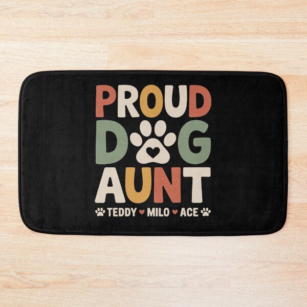 Item preview, Proud Dog Aunt with Dog Names designed and sold by tmerchtrends.