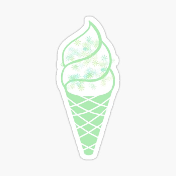 Item preview, Mint Ice Cream designed and sold by RainbowColorsArt.