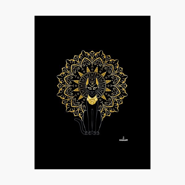 Item preview, Bastet egyptian goddess  designed and sold by Hagal Art.