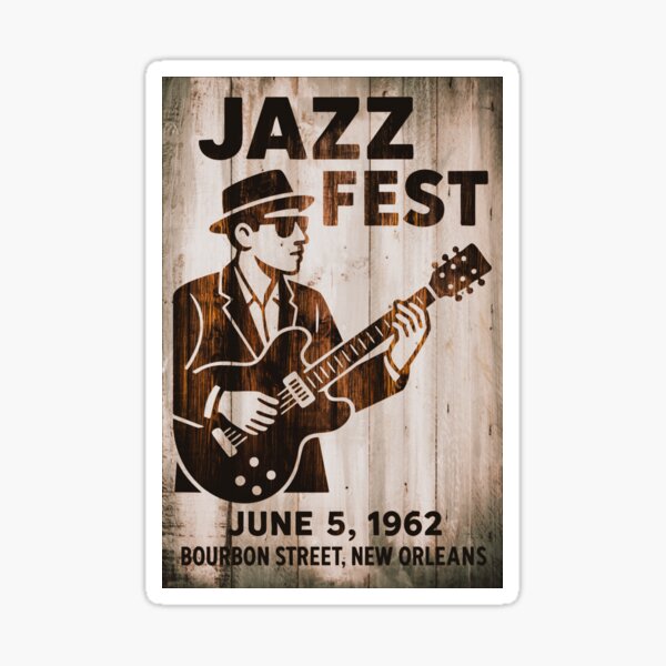 Item preview, Jazz Fest 1962 Poster designed and sold by SteadyRolling.