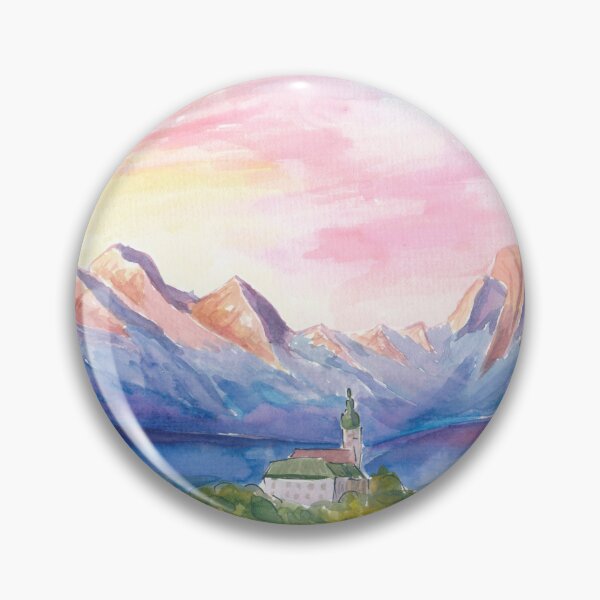 Item preview, Andechs Monastery View with Majestic Bavarian Alps designed and sold by artshop77.